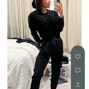 Figs Scrub Set Casma Three Pocket Top High Waisted Kade Cargo Pants XS Black